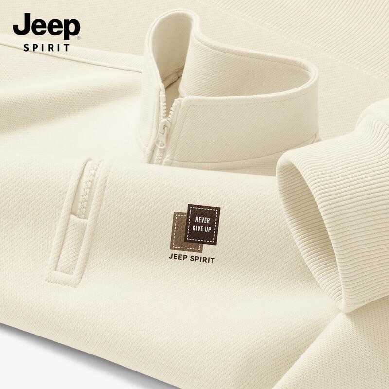JEEP SPIRIT Men's 2025 Half-Zip Pullover Sweatshirt