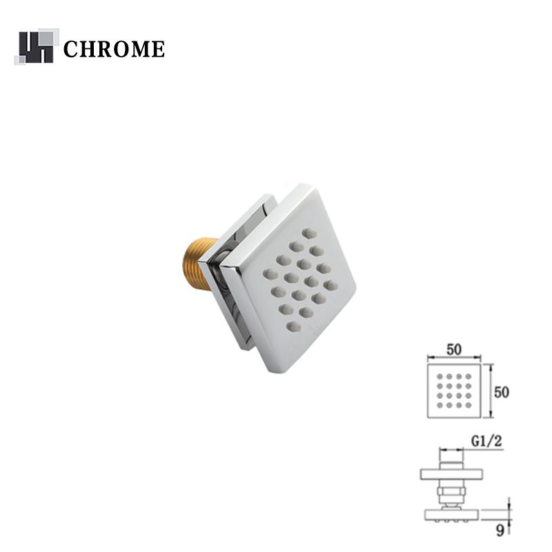 Хромированная черная матовая серая латунь Душевые форсунки для тела Массажный душ СПА форсунки для тела Золотая скрытая настенная душевая лейка Аксессуар для ванны