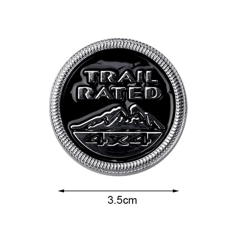 1 Pezzo Emblema Metallo 3D 4X4 Trail Rated Logo Distintivo Adesivo Auto Per Renegade Wrangler jK Grand Cherokee Styling Auto Accessori Auto