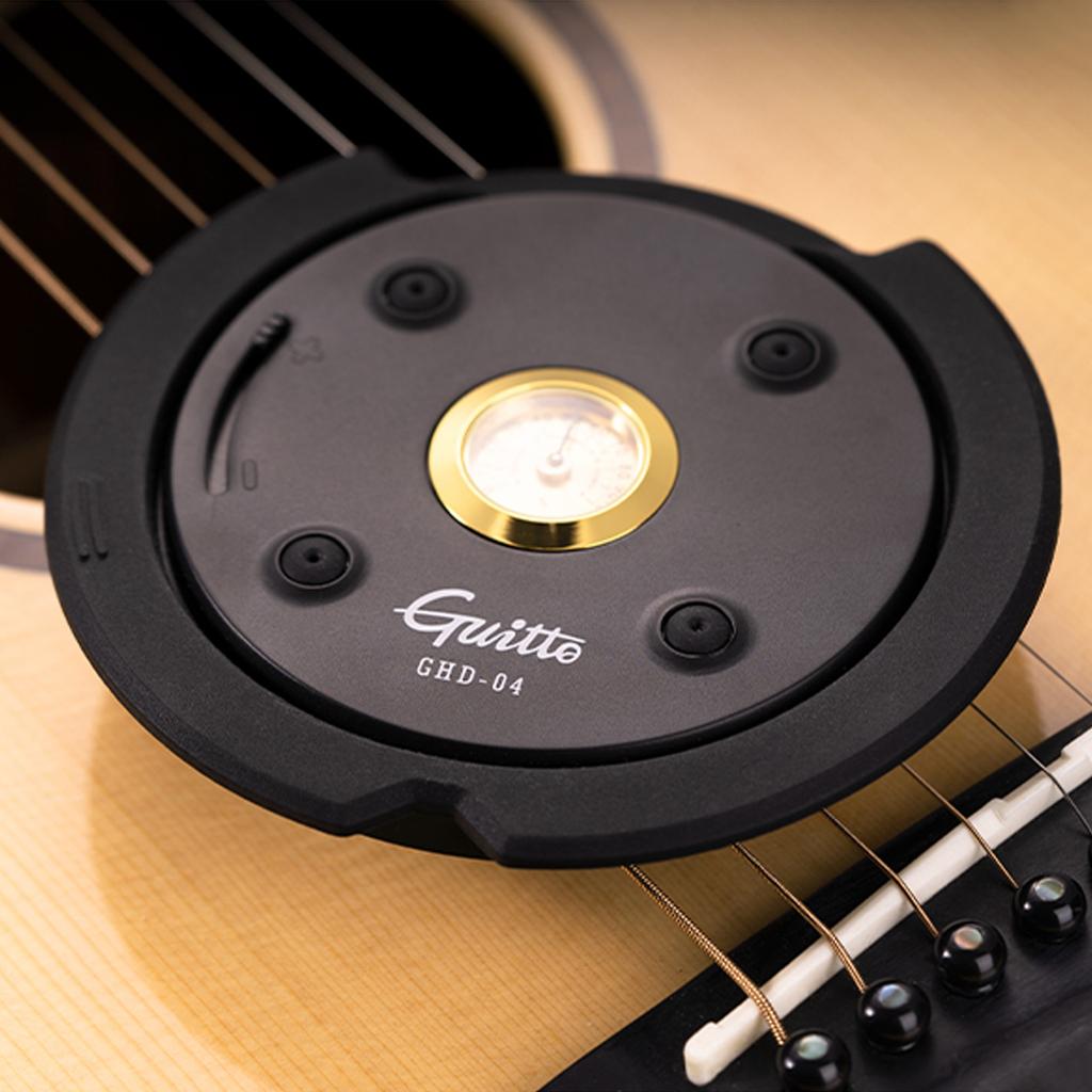Guitar Humidifier with Adjustable Metal Hygrometer Acoustic Guitar Humidifier Feedback Suppressor and High Density Sponge