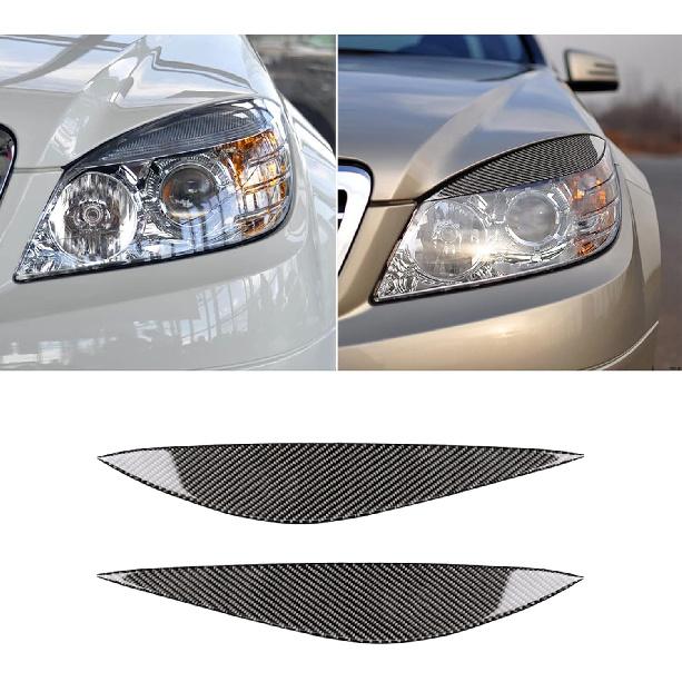 For Mercedes-Benz C-Class W204 2007-2013 Real Soft Carbon Fiber Center Console Gear Shift Panel Surround Cover Trim Kit Car Interior Accessories