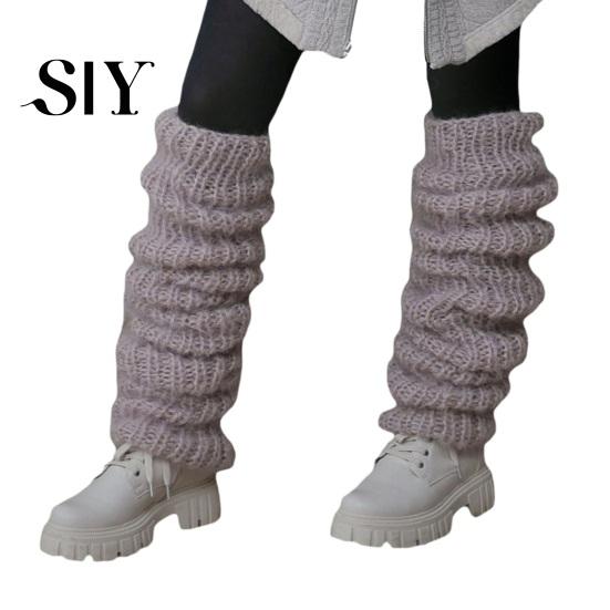 Soft And Cozy Women Socks 1 Pair Winter Calf Thick Knitted Solid Color Anti-slip Warm Pile Comfortable For Leg Warmers JK Boots Stocking Lolita
