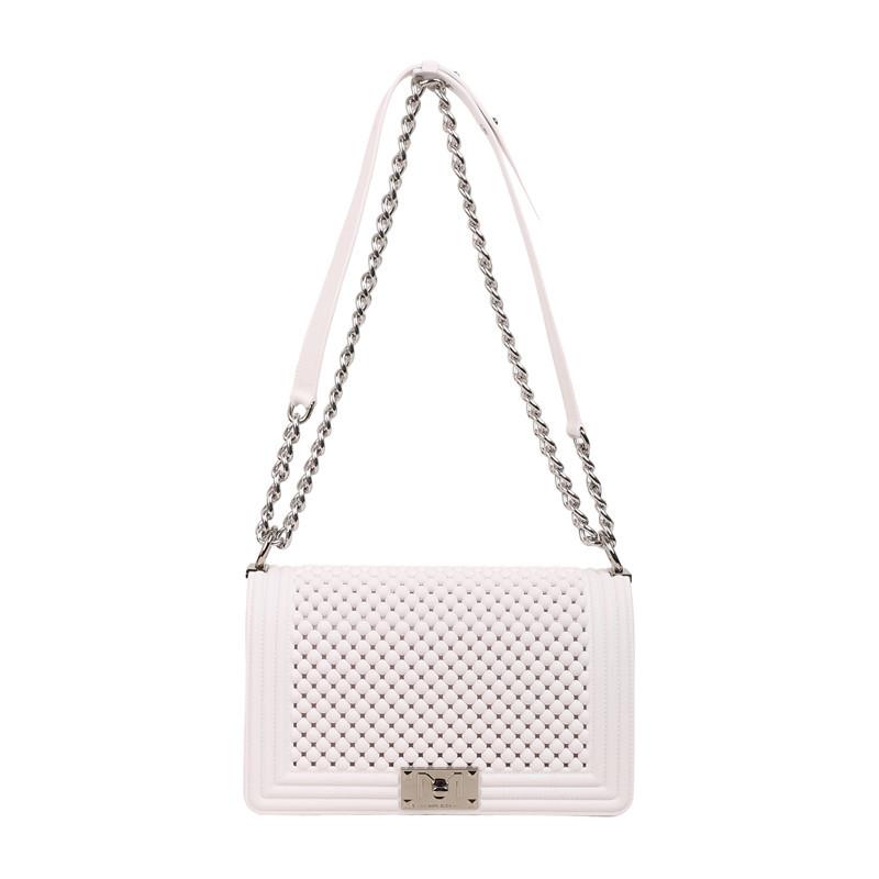 Borsa a tracolla monospalla estate nuova moda versatile borsa a catena romboidale per mamme alla moda, borsa in gelatina