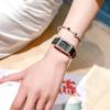 Ladies Small Exquisite Watch Women, Wind White Light Luxury Niche Women'S Watch Small Dial Women'S Rectangular Watch Retro