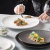 ZISIZ Creative Stone Pattern Ceramic Dinner Plate Set
