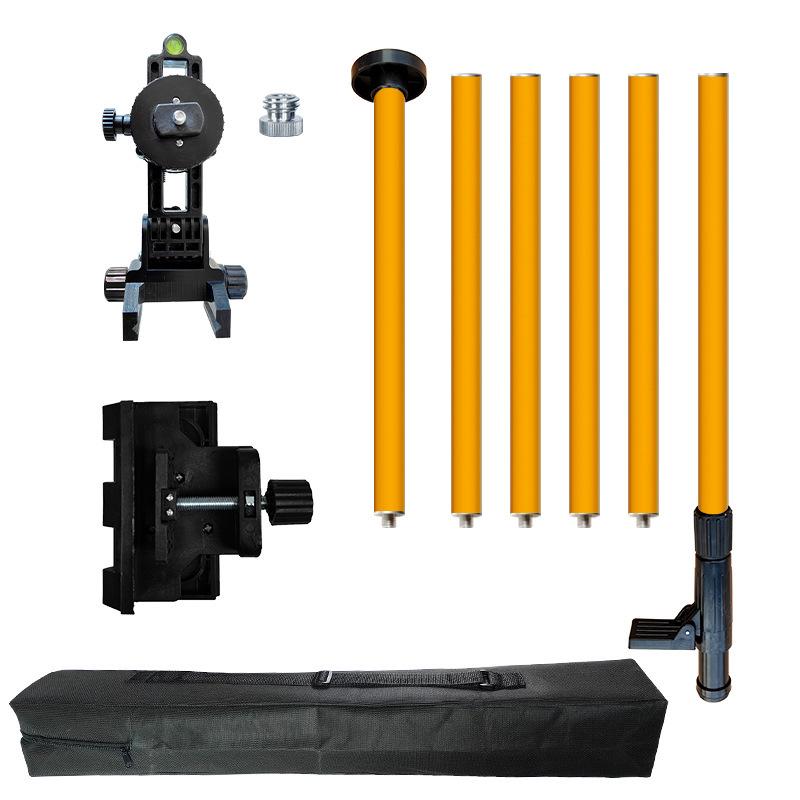 Thickened Multi-Functional Telescopic Rod with Infrared Level Support Bracket
