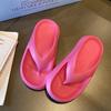 Flip-flops women's summer foot pinch thick bottom wear sandals beach couple new men's bathroom bath non-slip slippers