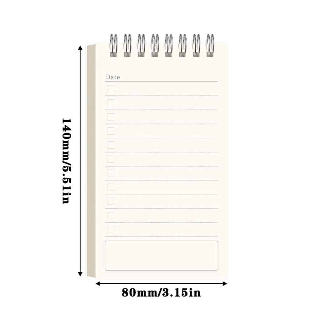 1pc New Undated Planner Notebook A6 Portable Schedule Journal Self-Discipline Checkbook Habit Tracker