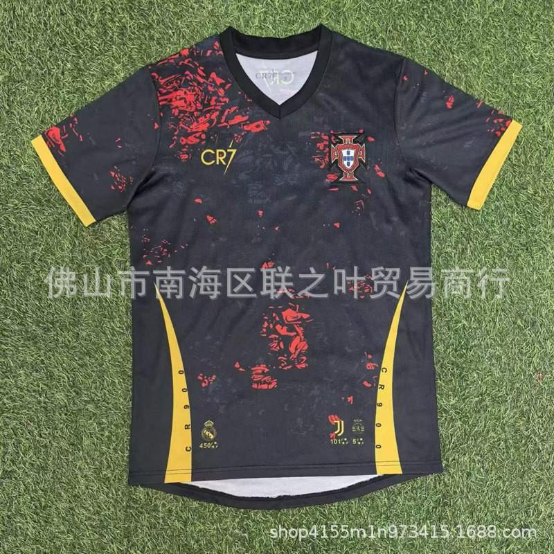 Mens Soccer Training Jersey Portugal 2026 Style CR7 B Leo Vitinha Short Sleeve Football Kit