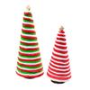1Pc Mini Christmas Tree Tray Christmas Gift Desktop Christmas Tree Decoration Woolen Christmas Tree