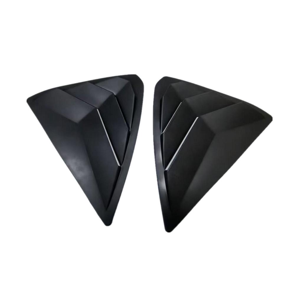 

For Mazda CX-5 CX5 2017 2018 - ABS Plastic Rear Window Quarter Louver Cover Side Vent Trim Car Adhesive Accessories матовий чорний колір