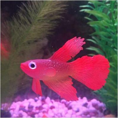 1PC Artificial Aquarium Decoration Glowing Effect Goldfish Fish Tank Ornament Decor
