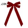 Reusable Christmas Party Supplies Velvet Ribbon Bow Xmas Pendant, Tree Flannel Ornament, Indoor Wedding Banquet Decor Decorative Retro Style