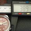 Seiko 5 AUTOMATIC JAPAN MENS 7009A VINTAGE MAROON COLOR DIAL WATCH A701277-5