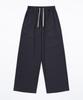 TOFFEE WOMEN W Linen Easy Pants (Navy)