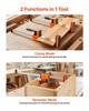 Bar Clamps for Woodworking, 4-Pack, 60.96 cm and 78.7 cm F Clamps, 500 kg Load Limit, Clamp/Spreader 2 Modes, Soft Rubber Pads, Ergonomic Handle,