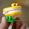 Funny Cartoon Teeth Denture Foot Wind Up Clockwork Educational Kids Spring Toy