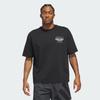 T Shirts Men's Black Crew Neck Moderate