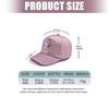 Cute Sparkles Heart Patterned Baseball Cap For Kids Soft Polyester Fabric Sun Hat With Comfortable Elastic Band