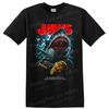 Jaws Shark Attack Movie T Shirt W Diver Ocean Horror Graphic Tee Unisex Gift Art