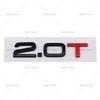 Suitable for B A3A4A5A6A7Q3Q5Q7 logo, displacement label, 2.0T, 1.8T, 3.0T logo car sticker emblem