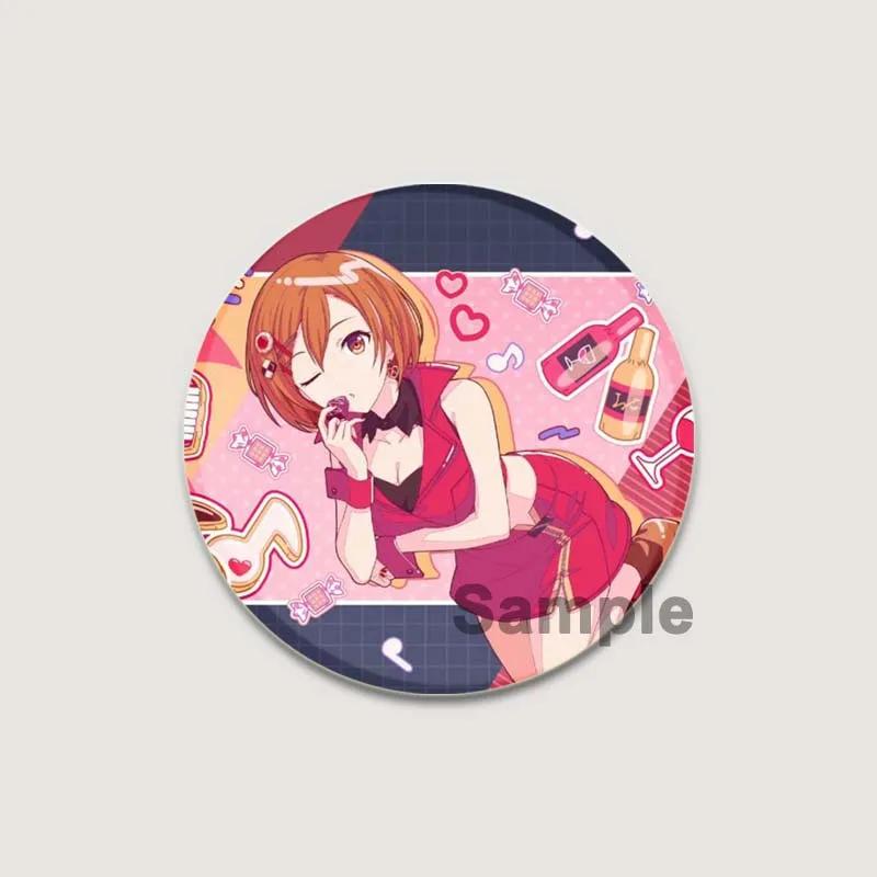 32/44/58mm Project SEKAI Blaszany Pin Okrągły Kreskówkowy Wpinany Broszki na Plecak Ubrania Akcesoria Odznaka Kolekcjonerska Anime Dekoracja Słodki