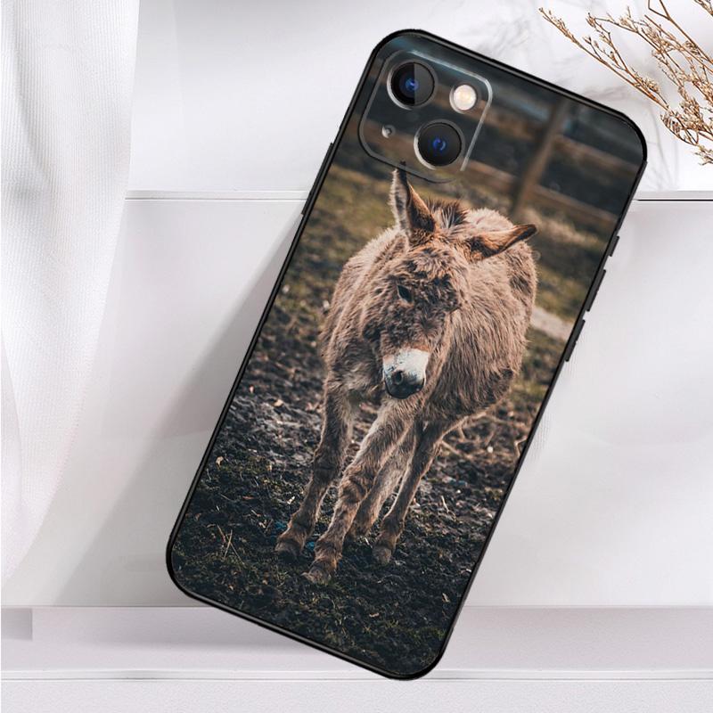 Cute Alpaca Donkey Shockproof Case For iPhone 18 17 Pro Max 11 14 15 16 Plus 12 13 Mini 16e 17 Air Phone Cover