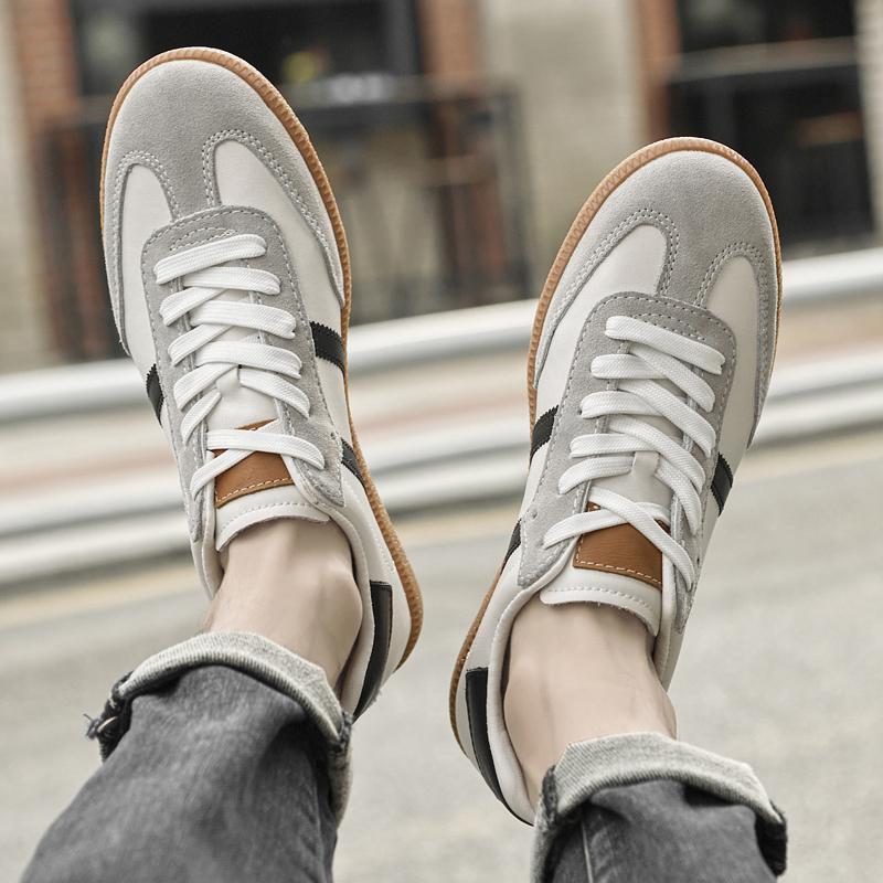 Fashion All-match Male Skate Shoes Skateboard Footwea Genuine Leather Sneakers 2025 New Arrival Mens Tenis Masculino Leisure Walk Flats