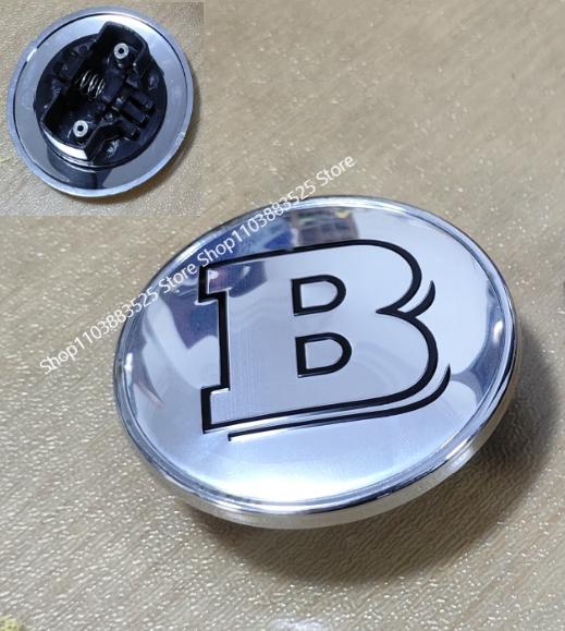 BIQ3 57mm B logo Flat Hood Bonnet Badge Emblem logo For BRABUS W220 W205 GLA GLC CLA W204 W124 W201 W202 W212 Accessorie