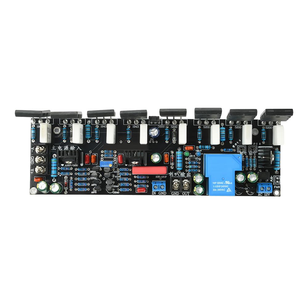 

DC 20V-90V 400W Post Amplifier Board With Horn Protection Upgraded Version Of Mono Power Amplifier 1943+5200 High-Power