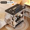 Table Portable For Bedroom Adjustable Overbed Table With Wheels Mobile Bedside Rolling Table Small Standing Laptop Desk Office