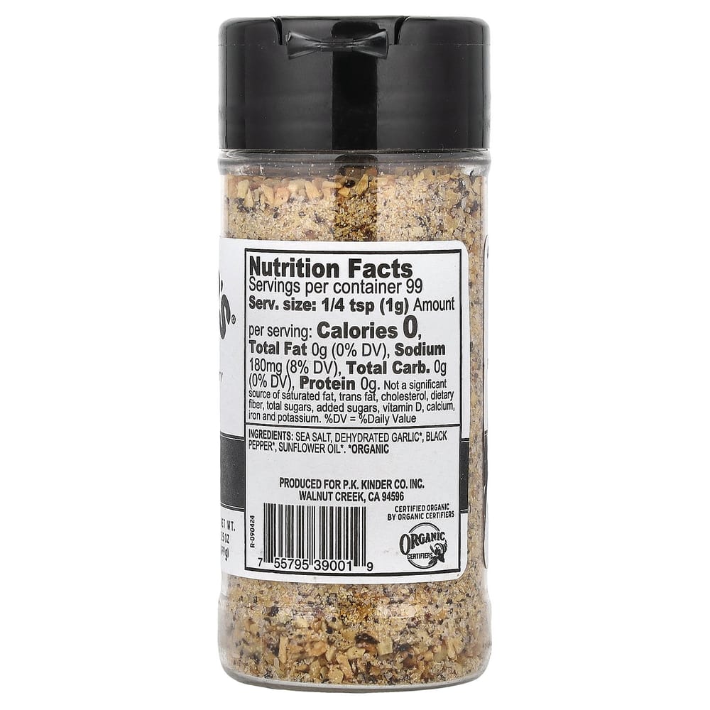 Kinders The Blend Seasoning Salt, Pepper & Garlic, 99g (3.5oz)