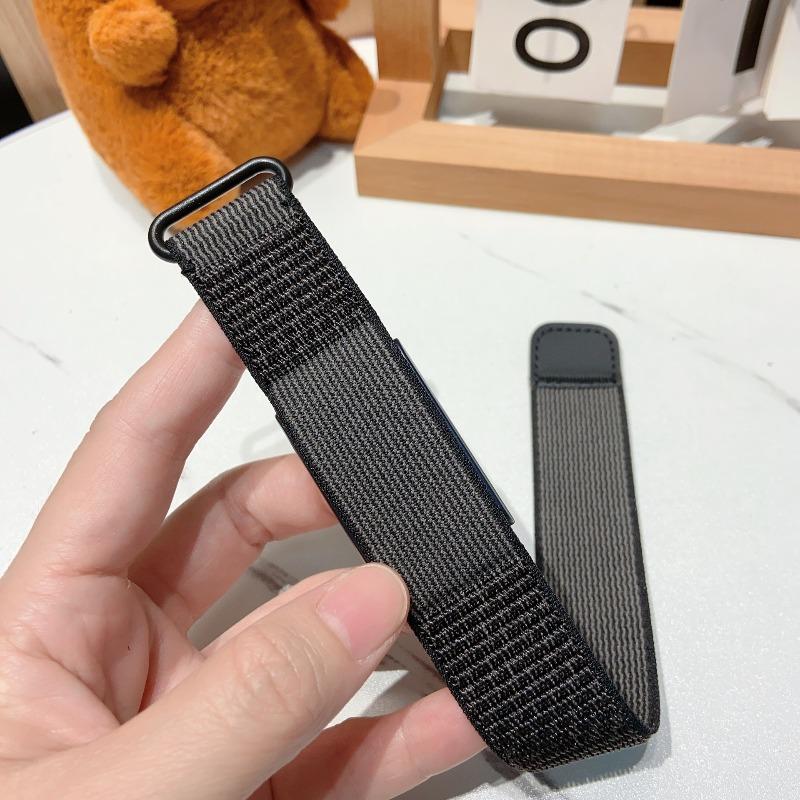 Replacement Nylon Watch Strap for Amazfit Helio Strap Full Coverage Wrist Band Magic Hook Loop Adjustable Soft Breathable