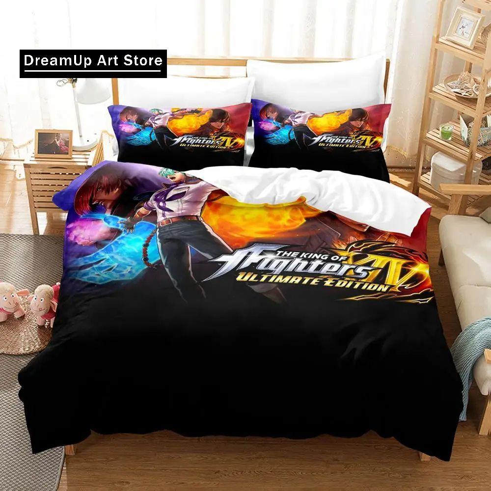 3d Printing Anime The King Of Fighter Bedding Set Boys Girls Twin Queen Size Duvet Cover Pillowcase Bed Kids Adult Home Textile
