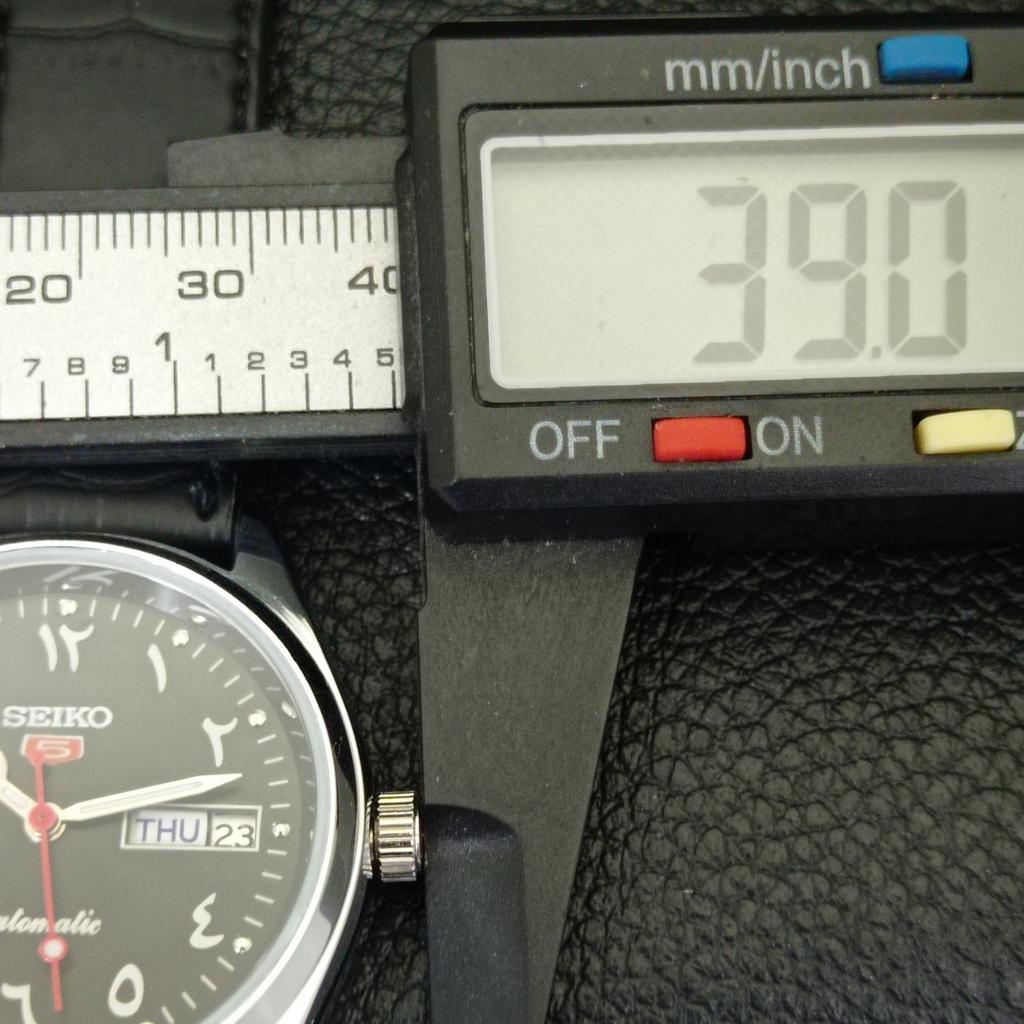 AUTOMATIC VINTAGE REFURBISHED SEIKO 5 6309A JAPAN MENS BLACK WATCH A441174-4 Sk-a441174