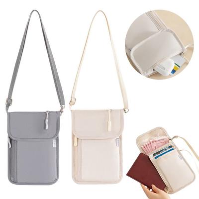 Waterproof Neck Wallet Adjustable Strap Travel Document Pack Neck Hanging Bag  Travel Use