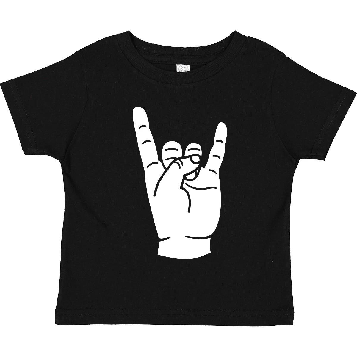 Inktastic Rocker Horns! Toddler kids boys T-Shirt Heavy Metal Rock N Roll Punk Music Child 160