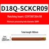 Shockproof CNC Bore Reaming & Lathe Tool S08K-SCKCR09 - Spring Steel Boring Bar for Small Bore.