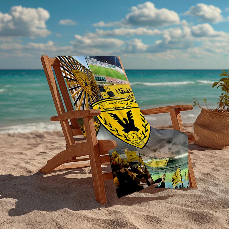 Qadsia Sporting Club Fashion Beach Towel: Ideal for Summer Adventures Soft, absorbent and quick drying suitable for swimming and bathing