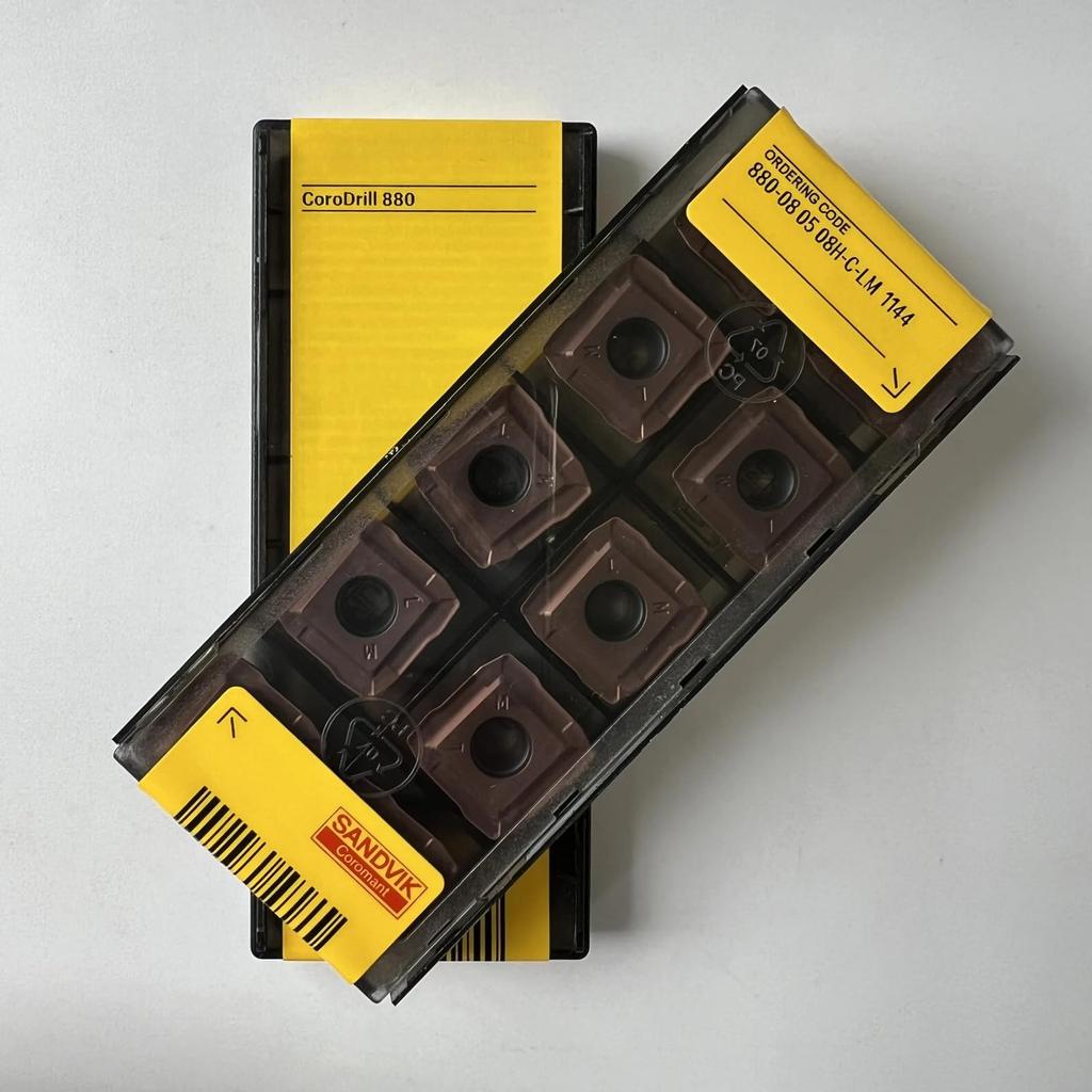 Original Sandvik / 880-080508H-C-LM 1144 / CNC lathe carbide blade 10 Pcs