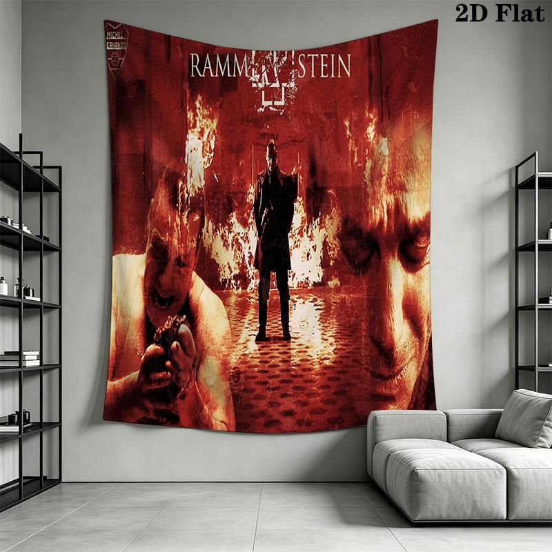Rammstein Album Cover Mystery Bedding 1 Duvet Cover 2 Pillowcase Without Core Soft And Comfortable Duvet Cover And Pillowcase