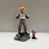 Dragon Ball Crying Trunks Double Head Carving Standing Position Anime Peripheral Figure Model Ornament Table Toy Gifts