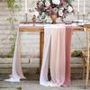 Arco de casamento Chiffon Cortina Caminho de mesa Caramanchão Cortina Decorativa Leve Capa de pano