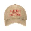 Bad Day To Be A Hot Dog Th of July Hot Dog Baseball Cap  Hiking Fishing Hats Summer Hot Sale Unisex Baseball Caps
