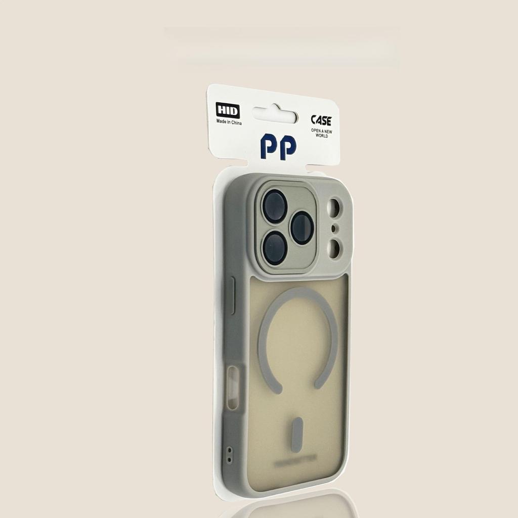 Gold Shield Matte Magnetic Case for iPhone 17 Pro Max with Full Cover & Lens Film