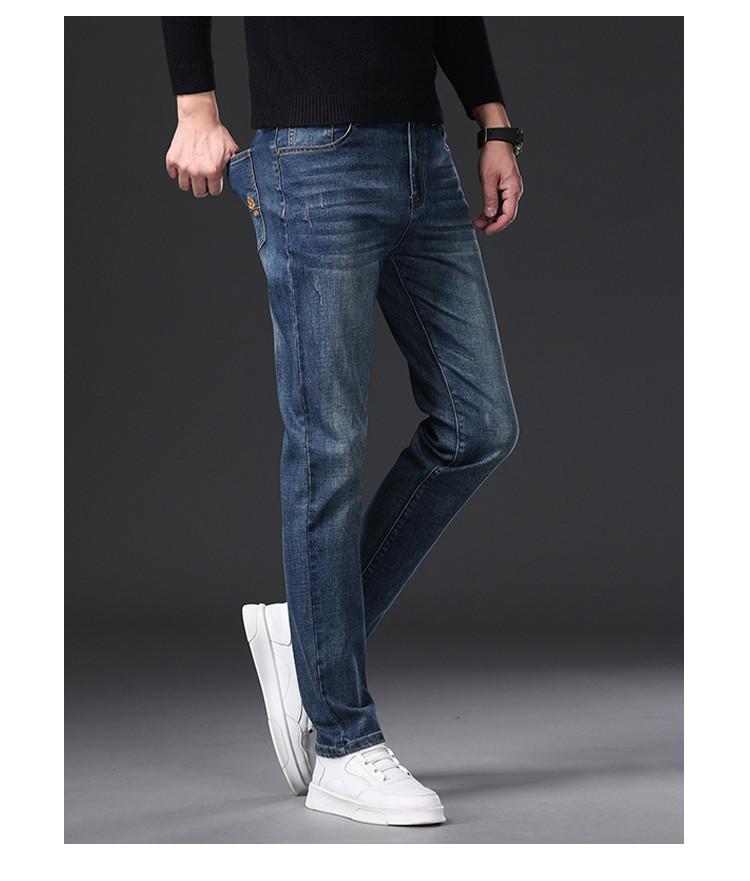 High quality jeans men's straight leg