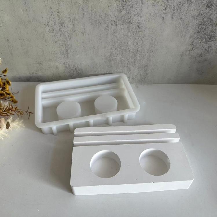 Silicone Ornamental Tray Mold Candle Stand Mold Candle Cup Molds for Candlestick