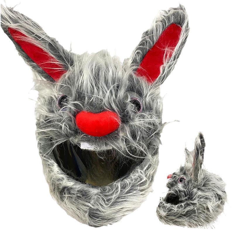 Motorcycle Helmet Decoration: Cartoon Rabbit, Toothless, Pumpkin Head Covers
