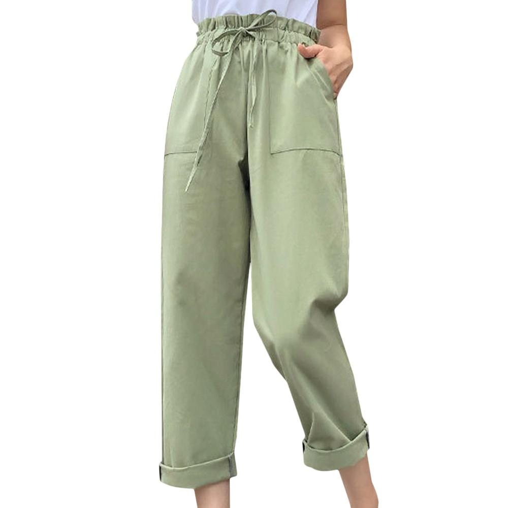 Buy Bandage Waist Women Straight Leg 