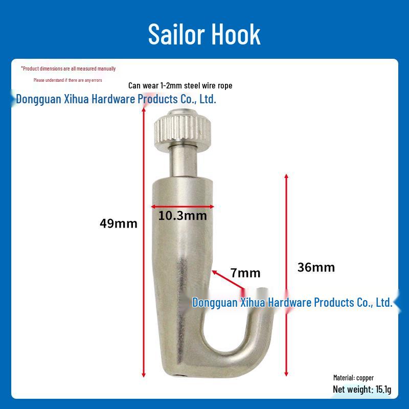 Adjustable Steel Wire Rope for Picture, Lighting, and Tag Hanging with Anti-fall Hooks